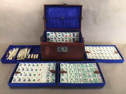 Bone/Bamboo 40/60 BONE 148 tiles ref#294 - Image 25