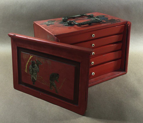 Bone/Bamboo PAINTED CASE 148 tiles ref#305 - Image 3