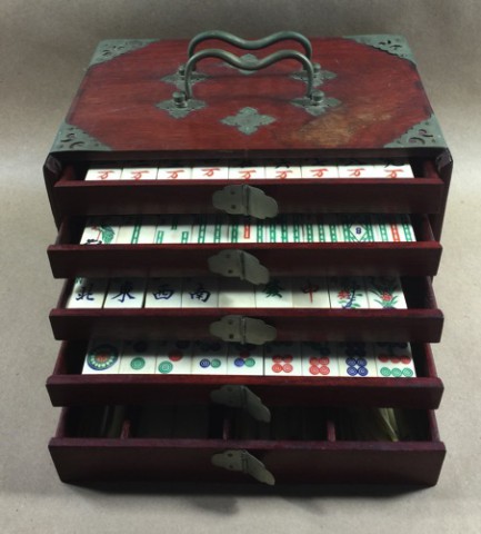 Bone/Bamboo 25/75 BONE 148 tiles ref#307 - Image 3