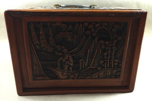 Bone/Bamboo CARVED CASE 152 tiles ref#311 - Image 19