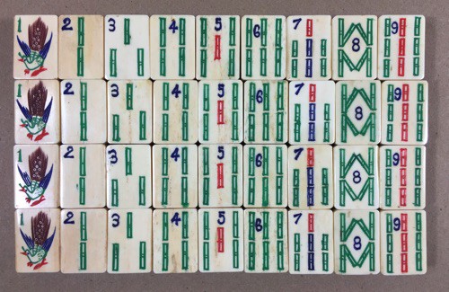 Bone/Bamboo 50/50 BONE 148 tiles ref#315 - Image 5