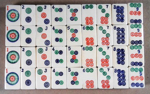 Bone/Bamboo 25/75 BONE 152 tiles Ref #462 - Image 18
