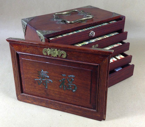 Bone/Bamboo 50/50 BONE 152 tiles ref#465 - Image 16