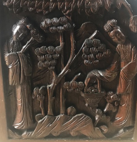 Bone/Bamboo FLOWER POTS 152 tiles Ref #493 - Image 21