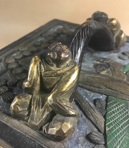 Bone/Bamboo GOLD CARVED 152 tiles Ref #495 - Image 18