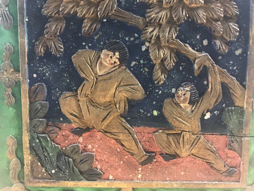 Bone/Bamboo GOLD CARVED 152 tiles Ref #495 - Image 27