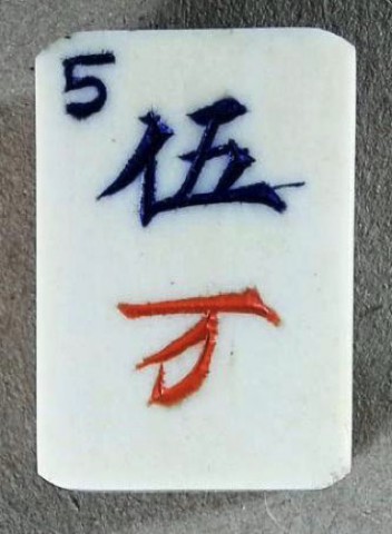 Bone/Bamboo CARVED CASE 152 tiles ref#496 - Image 5