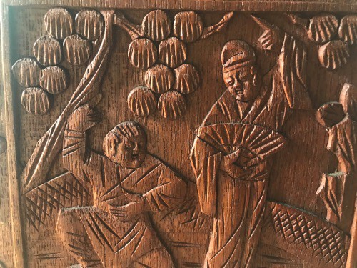 Bone/Bamboo CARVED CASE 152 tiles ref#496 - Image 29