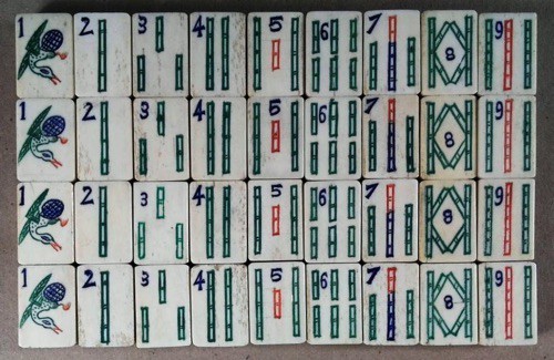 Bone/Bamboo 20/80 BONE 152 tiles Ref #497 - Image 25