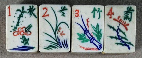 Bone/Bamboo 20/80 BONE 152 tiles Ref #497 - Image 8