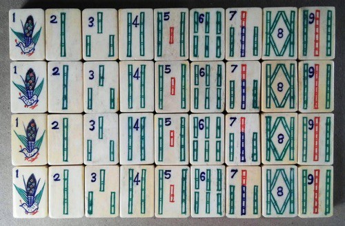 Bone/Bamboo 45/55 BONE 152 tiles Ref #501 - Image 5