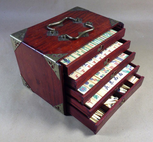 Bone/Bamboo 45/55 BONE 152 tiles Ref #501 - Image 13