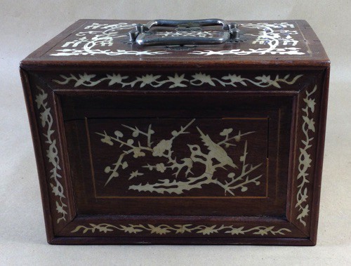 Bone/Bamboo INLAID CASE 152 tiles ref #508 - Image 8