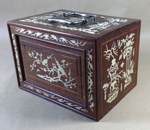 Bone/Bamboo INLAID CASE 152 tiles ref #508 - Image 10