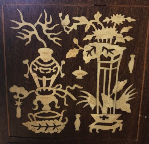 Bone/Bamboo INLAID CASE 152 tiles ref #508 - Image 26