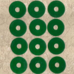 12 TOKENS DARK GREEN Ref #T1