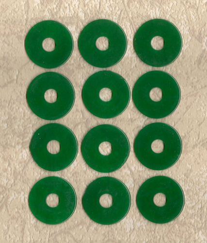 12 TOKENS DARK GREEN Ref #T1