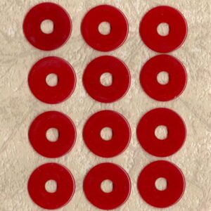 12 TOKENS CHERRY RED Ref #T2