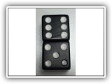 PAIR OF 15mm BLACK DICE Ref #D12 - Image 2