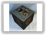Title page #2 Delicately coloured and detailed carved box (#BB120)