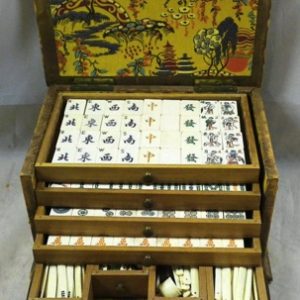 Page 161 Floral Lined Box and Bone & Bamboo tiles (#BB135)