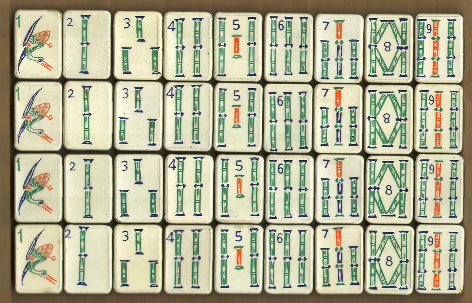 BONE/BAMBOO 152 tiles Ref #BB78 - Image 17