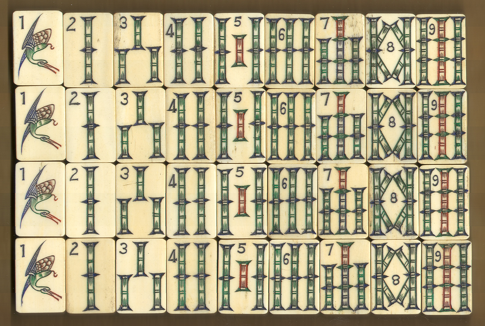 BONE/BAMBOO 152 tiles Ref #BB78 - Image 14